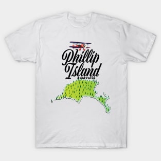 Phillip Island Australia map T-Shirt